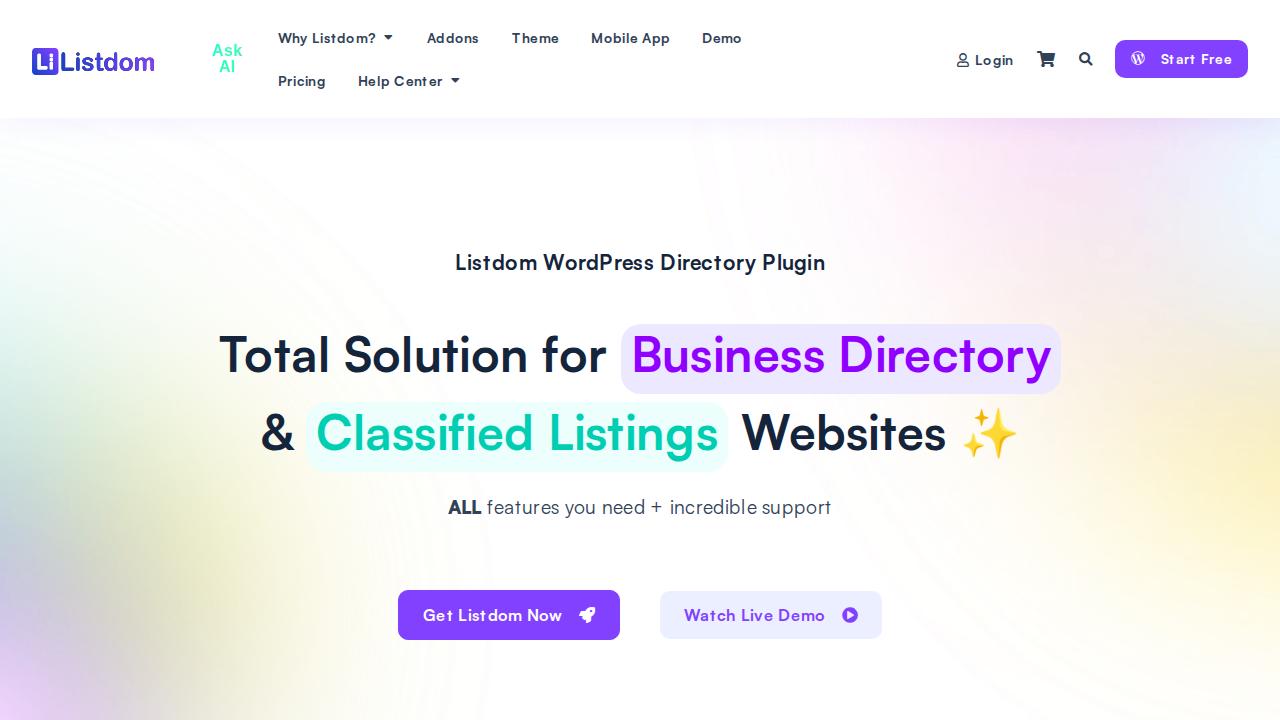Screenshot of Listdom