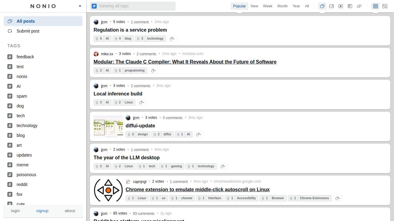 Screenshot of non.io