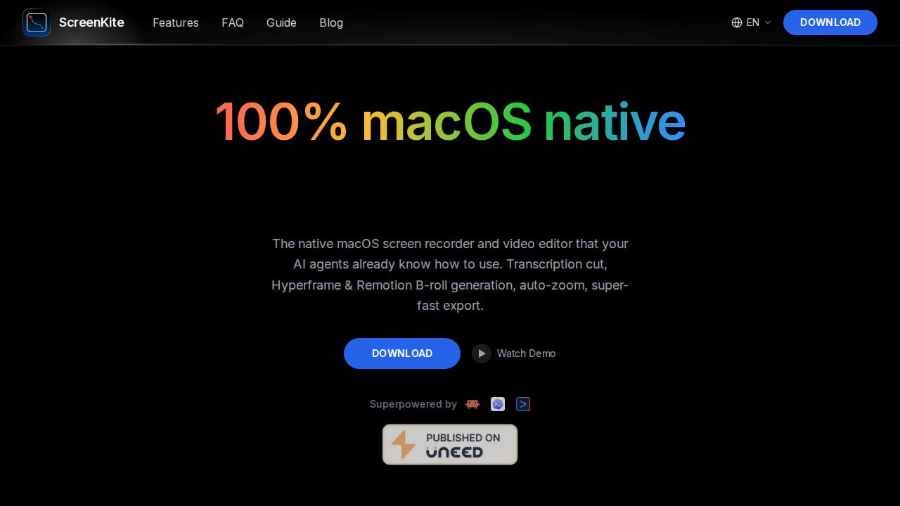Screenshot of ScreenKite