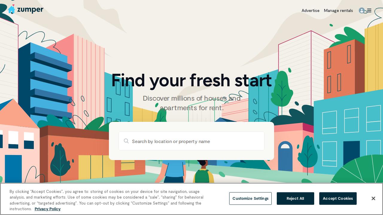 Screenshot of Zumper - Apartments for Rent & Houses